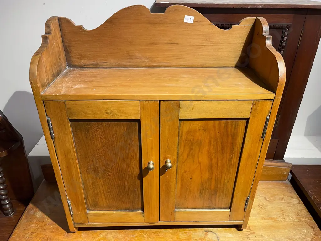 Small Two Door Kauri Wall Cabinet Image 1++