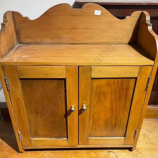 Small Two Door Kauri Wall Cabinet