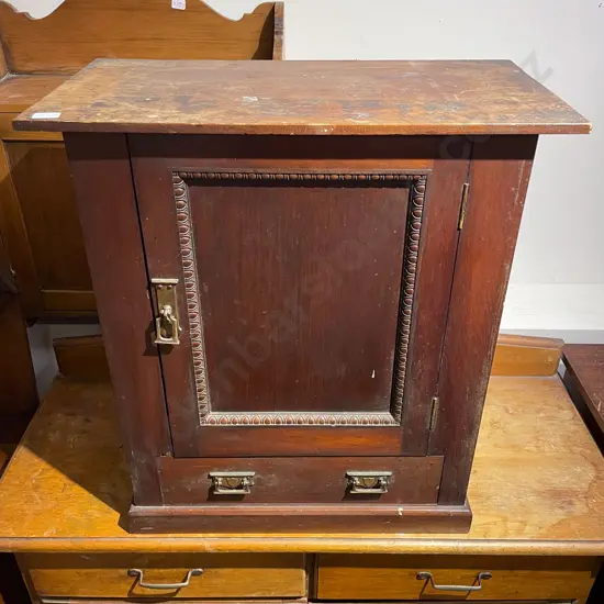 Edwardian Stained Kauri Cabinet