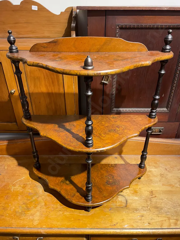 Small Three Tier Whatnot Wall Shelf Image 1++