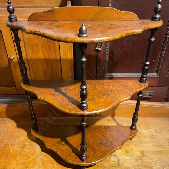 Small Three Tier Whatnot Wall Shelf