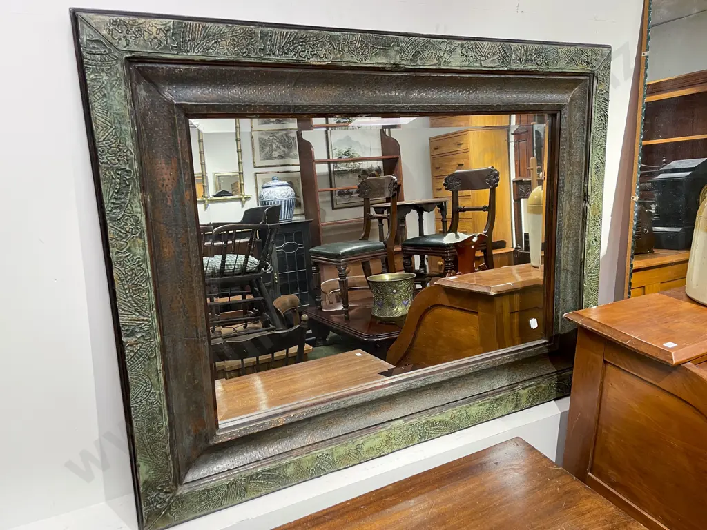 Large Heavy Decorative Plaster Framed Bevelled Wall Mirror Image 1++