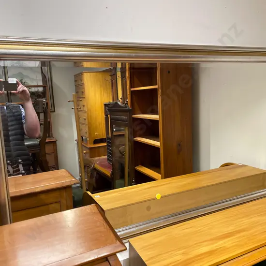 Large Rectangular Bevel Edged Wall Mirror
