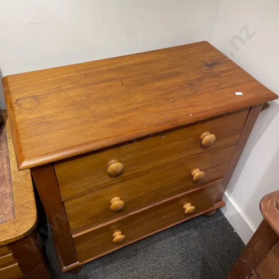 Kauri Three Drawer Chest of Drawers
