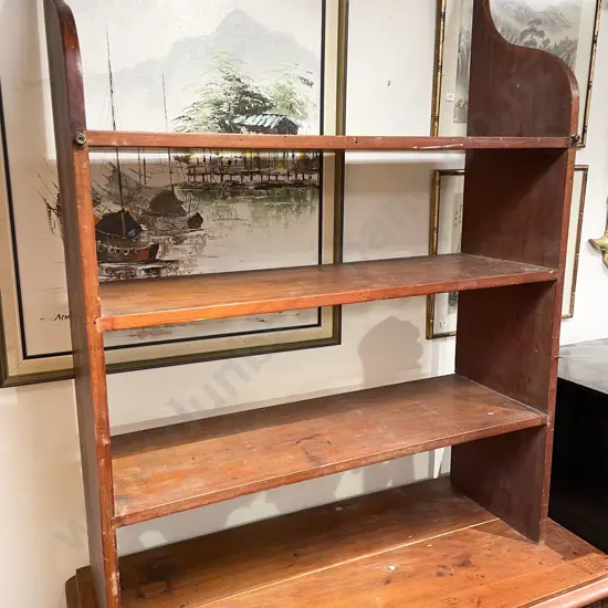 Two Wall Hug Open Shelves