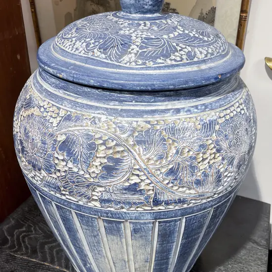 Decorative Lidded Vase (faults/repaired)