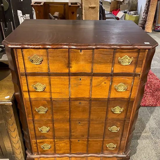 South African Five Drawer Chest of Drawers on Ball & Claw Feet