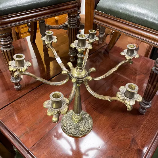 Heavy Brass Candelabra