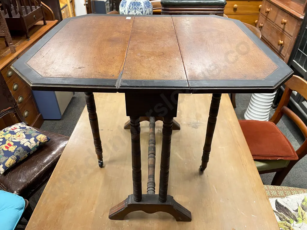Mahogany Sutherland Tea Table Image 1++