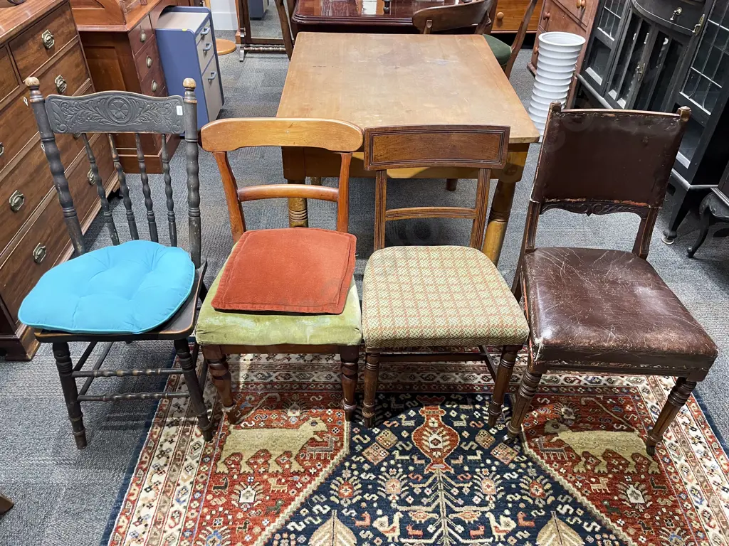 Four Assorted Dining Chairs (faults) Image 1++