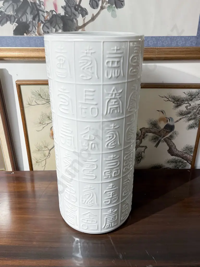 Chinese White Glazed Stick Stand Image 1++