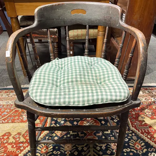 Oak Spindle Back Tub Chair