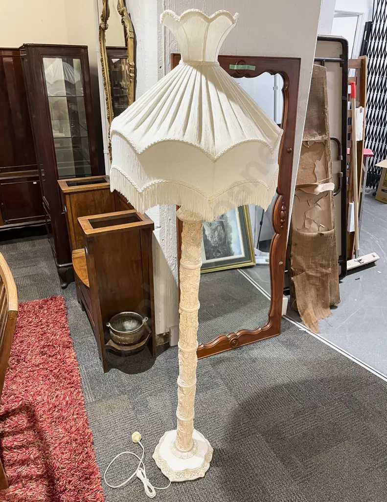 Carved Resin Standard Lamp Image 1++