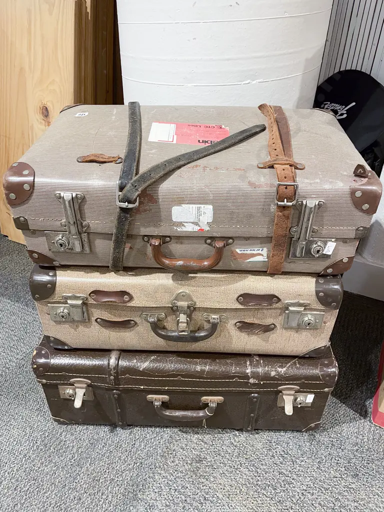 Three Vintage Suitcases Image 1++