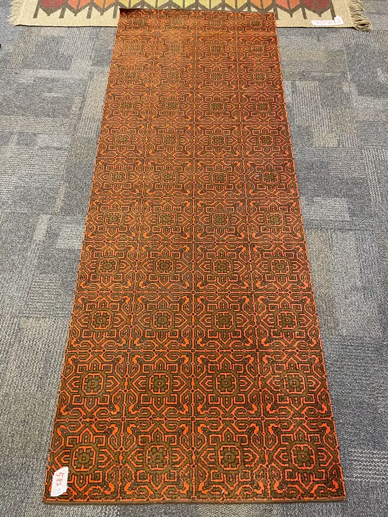 Mid Century Bound Carpet Runner Image 1++