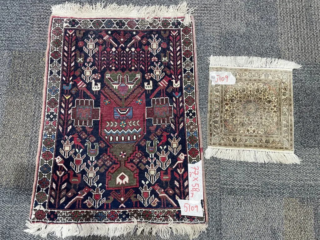 Persian Mat & Small Persian Prayer Rug Image 1++