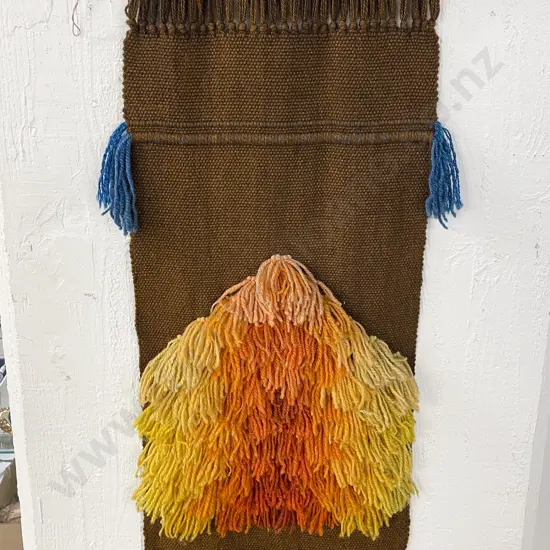C1970's Doreen Baster Woven Woollen Wall Hanging