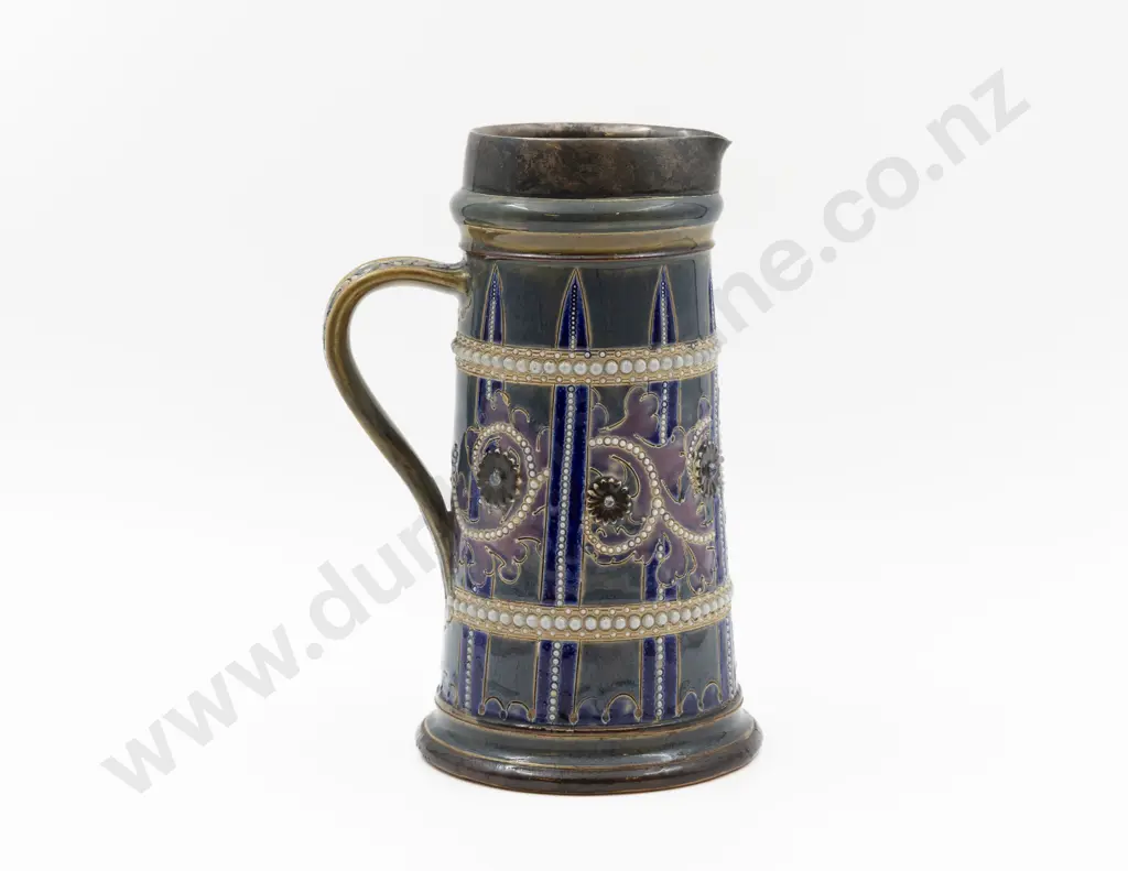 Dated 1879 Doulton Lambeth George Tinworth Lemonade Jug Image 1++
