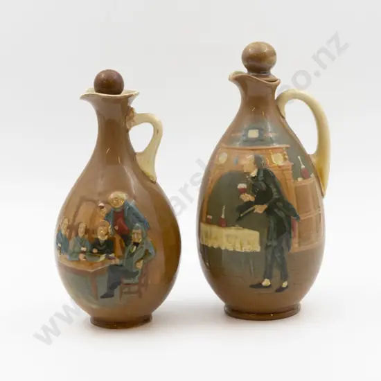 Two RD Whisky Decanters
