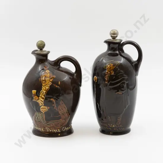 Two RD Kingsware Whisky Decanters