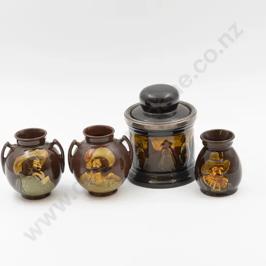 RD Kingsware Humidor & Three Posy Pots