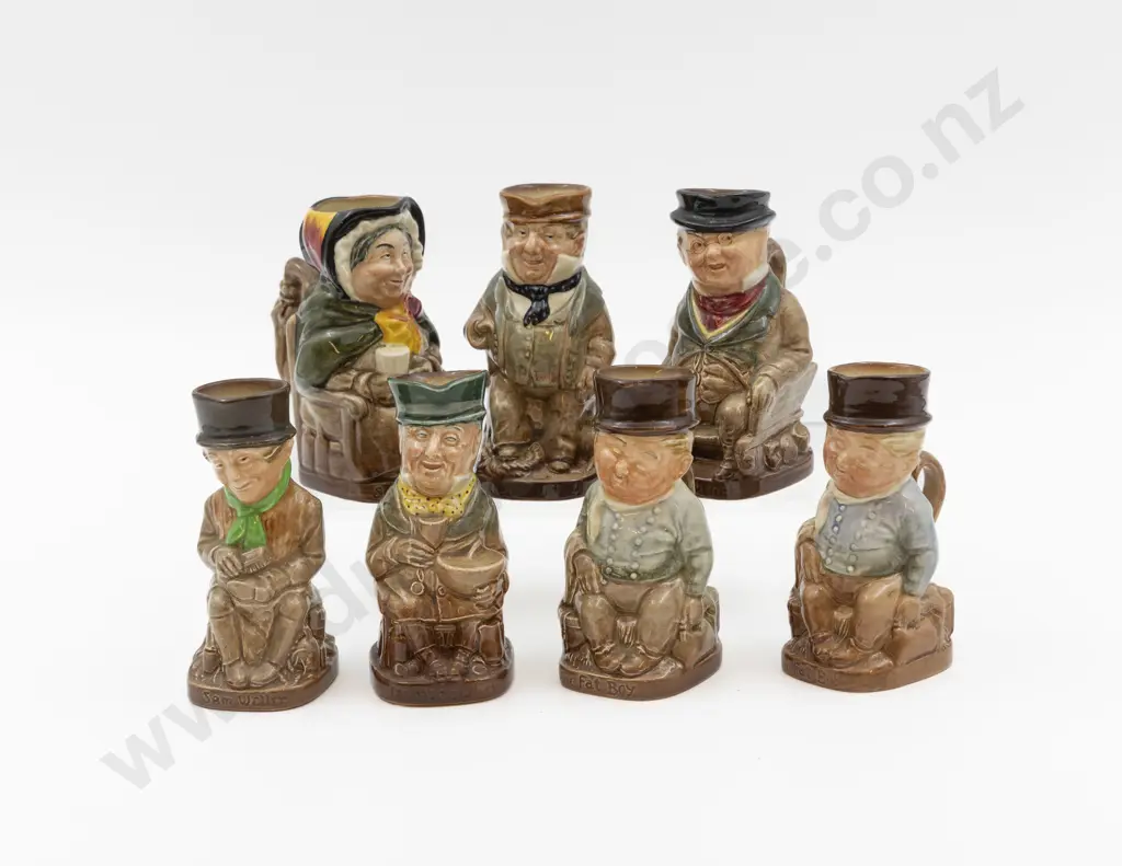 Seven RD Dickens Ware Character Small Toby Jugs 11cm H Image 1++