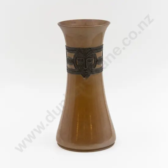 Royal Doulton "Kia Ora" Ware Stoneware Flared Rim Vase 27.5cm H