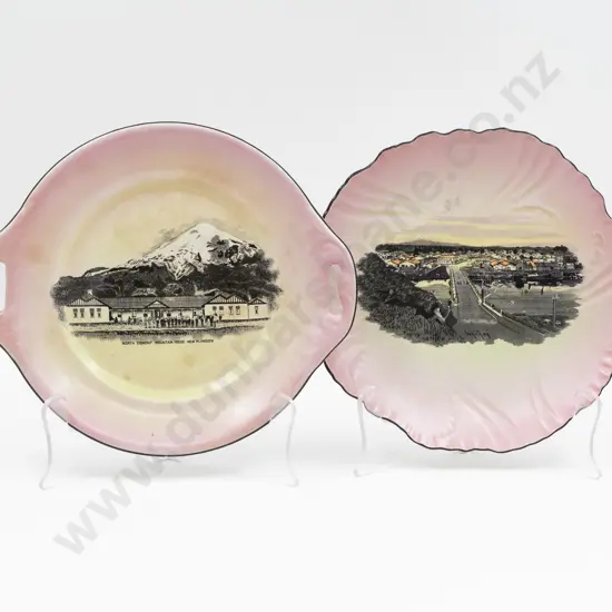 Two H & K Tunstall NZ Souvenir Plates
