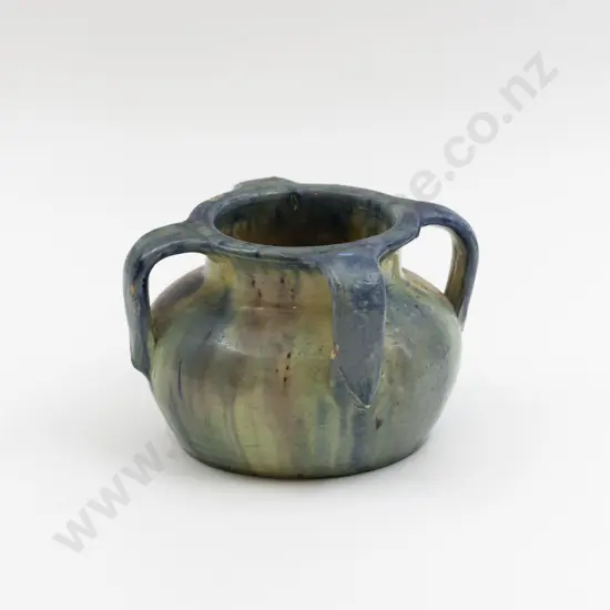 Unmarked Jovan Rancich Quadruple Handled Vase 10cm H (A/F)