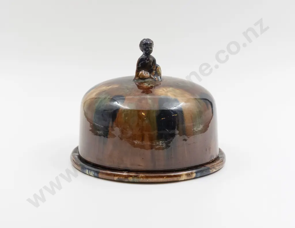 Rare Milton Pottery Cheese Dish & Cover 21cm Dia Image 1++