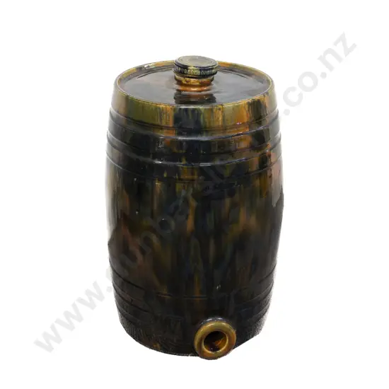 Peter Hutson & Co Glazed Stoneware Whisky Barrel 42.5cm H