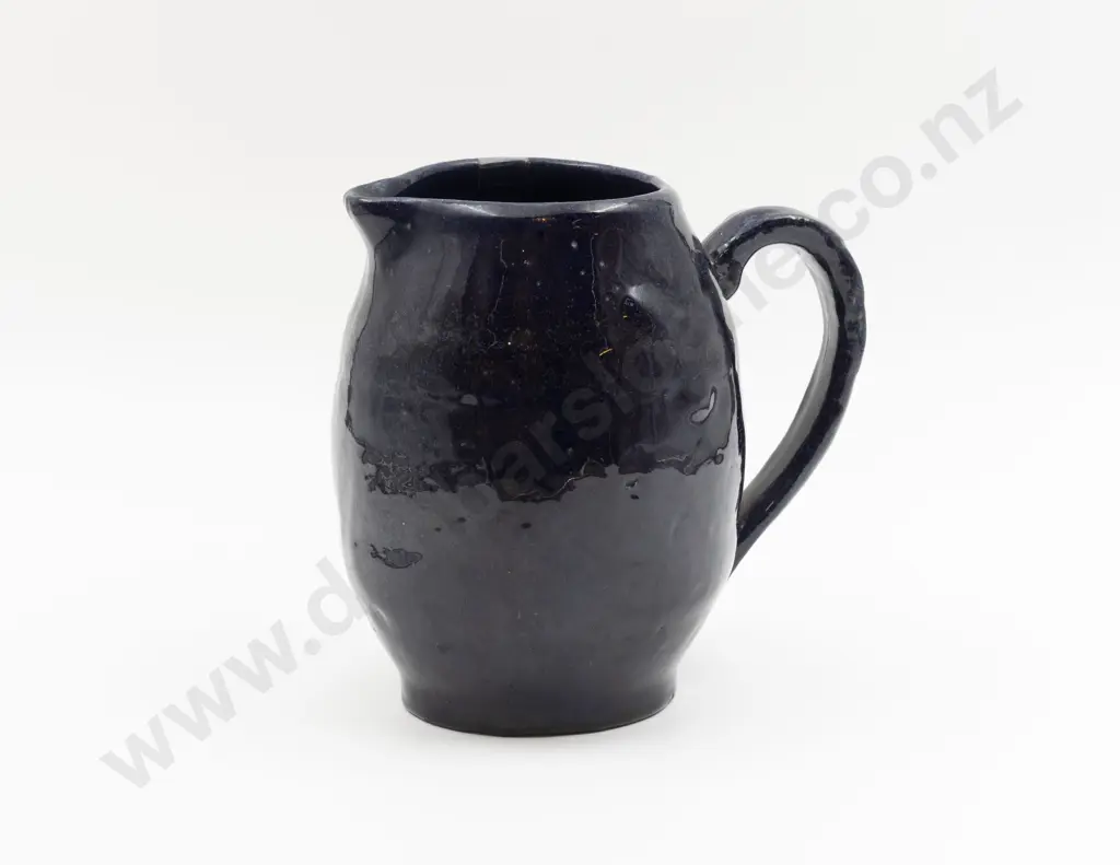 Large Luke Blue Barrel Form Jug 18cm H Image 1++