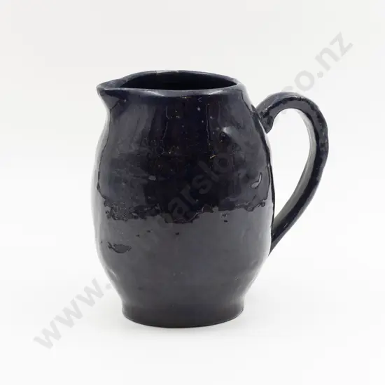 Large Luke Blue Barrel Form Jug 18cm H