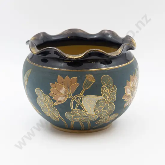 Langley Ware Glazed Stoneware Jardiniere 21.5cm Dia