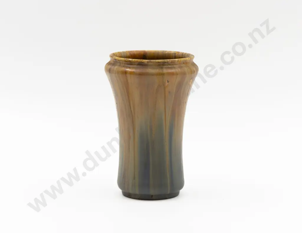 British Art Deco Ricardia Ware (Tile Company) Dribble Glaze Vase 15.5cm H (Interior Foot Chip) Image 1++