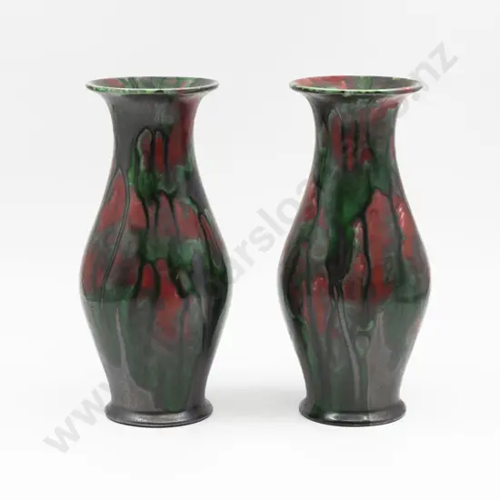 Pair of Minton Hollins 'Astra Ware' Vases 29cm H