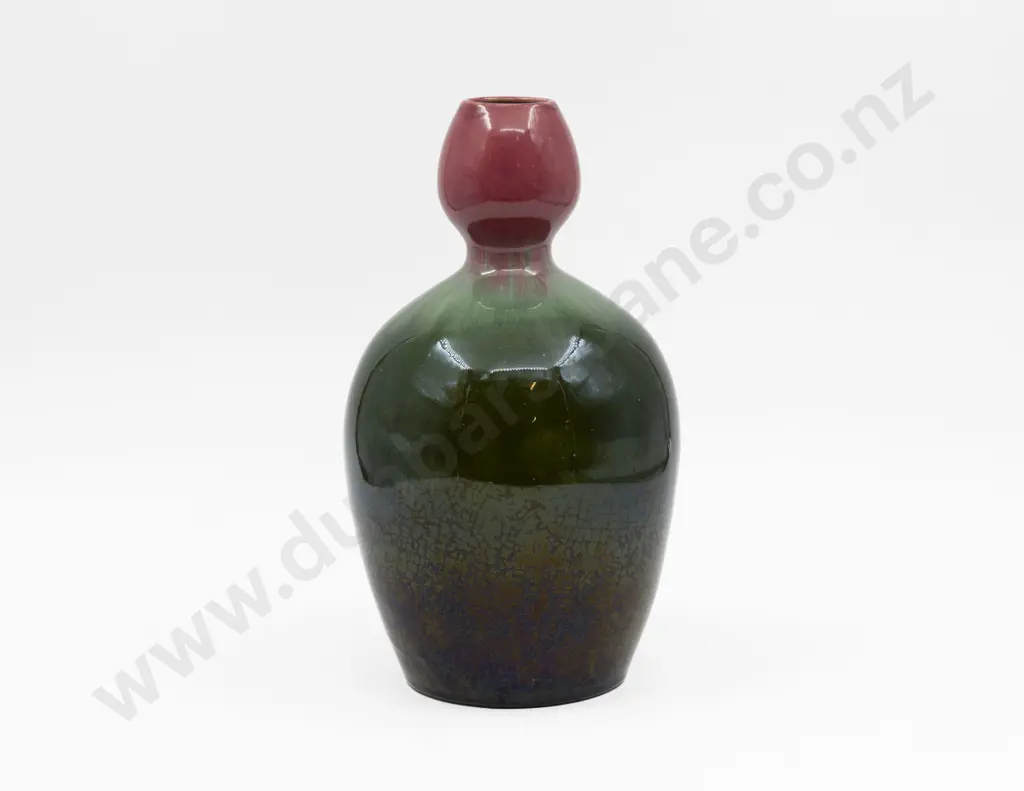 British Linthorpe Art Pottery Christopher Dresser Designed Bottle Vase 30cm H Image 1++