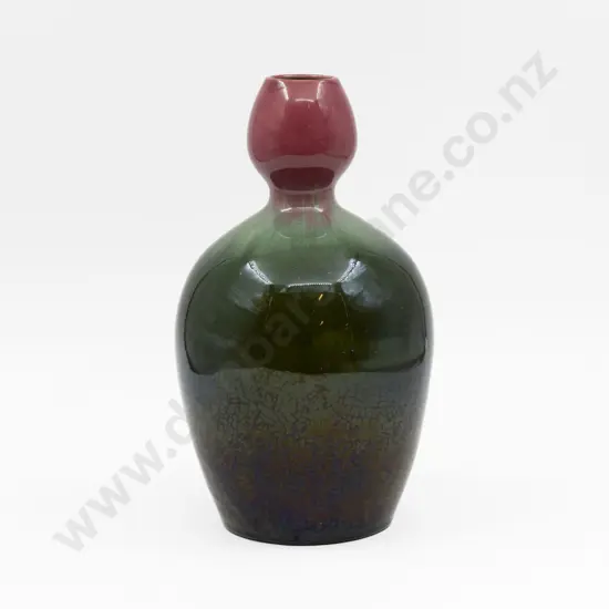 British Linthorpe Art Pottery Christopher Dresser Designed Bottle Vase 30cm H