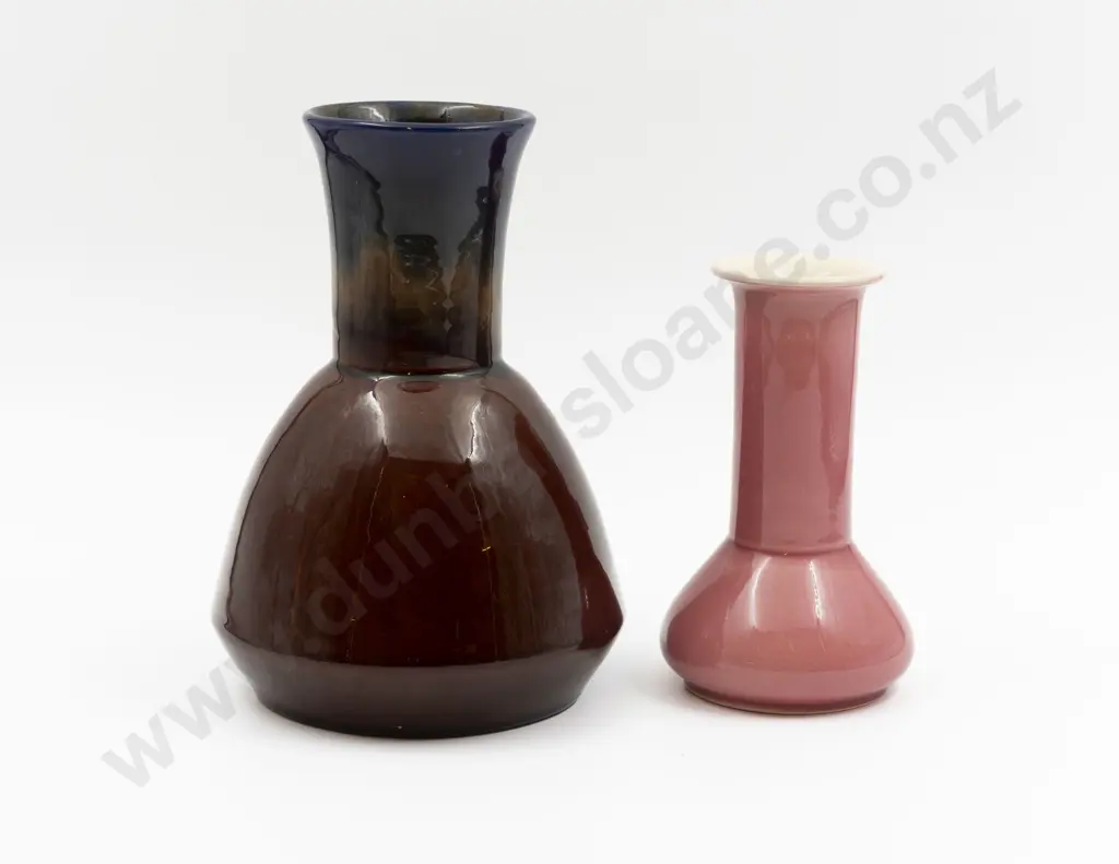 Ault British Art Pottery Vase & Possible Christopher Dresser Design Vase 16cm & 22cm H Image 1++