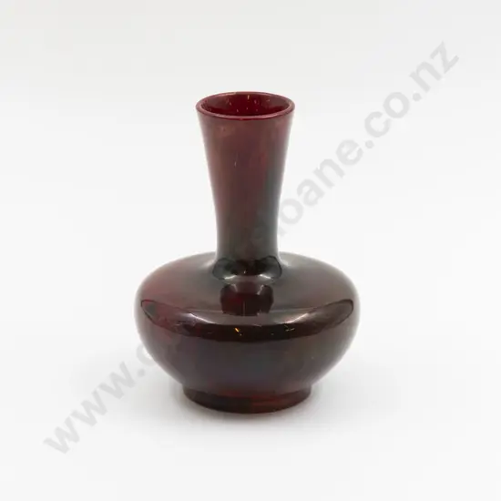 Edward R. Wilkes (1861–1953) English Art Pottery Vase Flambe Glaze 15cm H