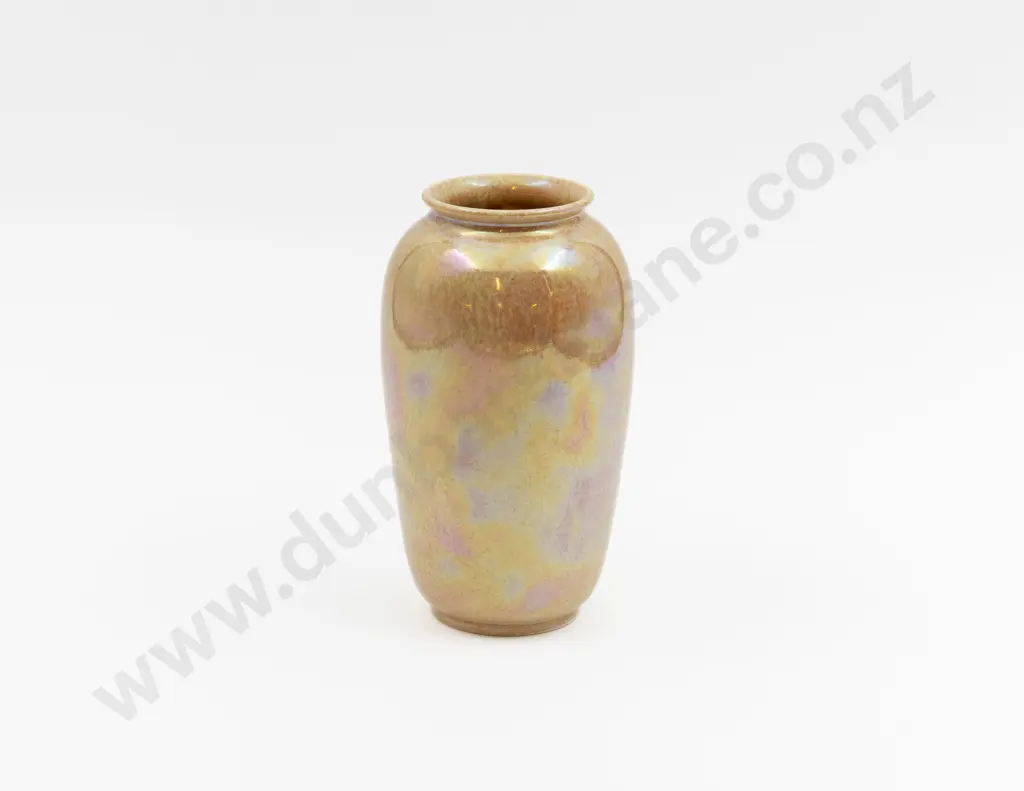 Ruskin Irridescent Lustre Speckled Glaze Vase 16cm H Image 1++
