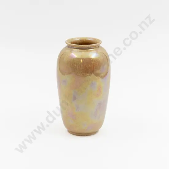Ruskin Irridescent Lustre Speckled Glaze Vase 16cm H