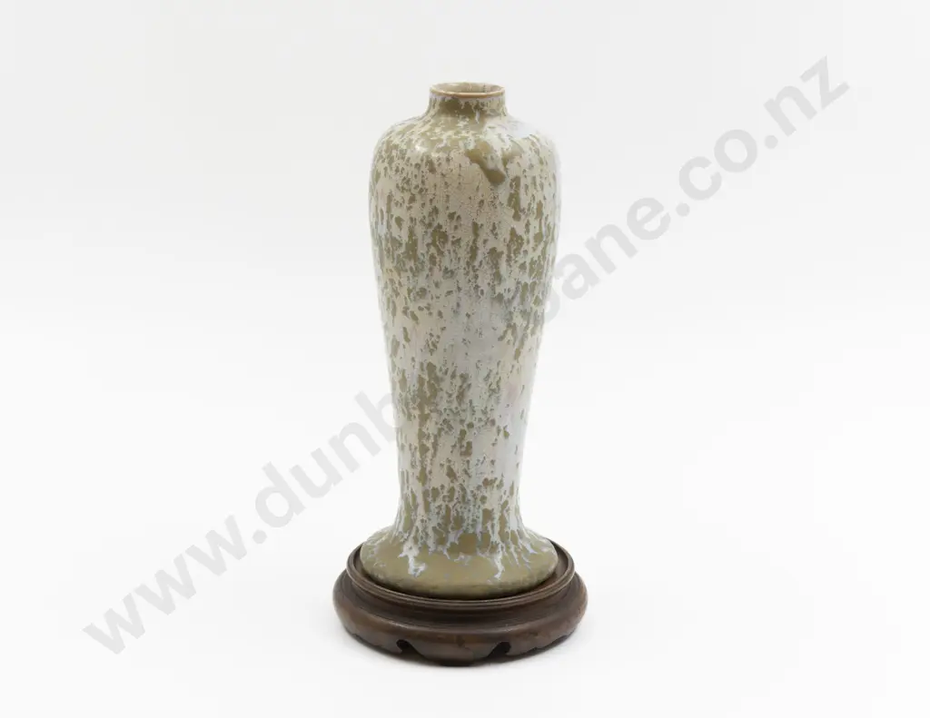 Vasco Ware (Unknown Pottery) Speckled Glaze Lamp Base Vase 24cm H Image 1++