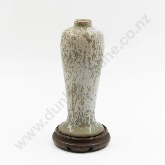 Vasco Ware (Unknown Pottery) Speckled Glaze Lamp Base Vase 24cm H