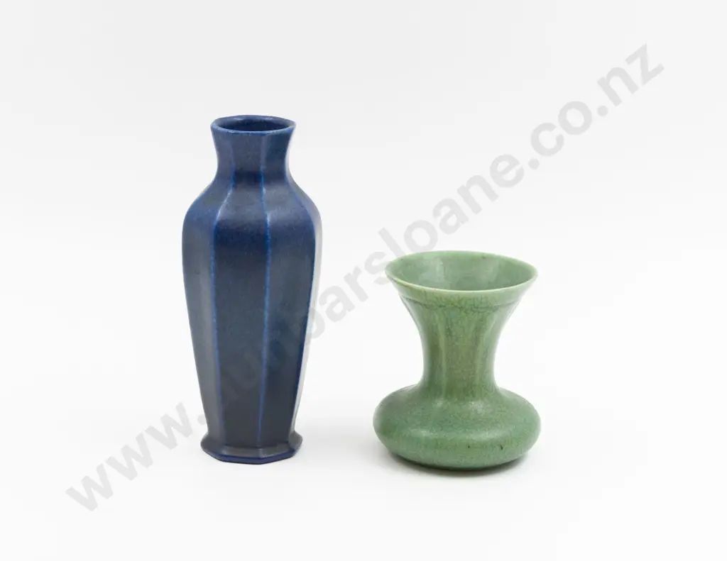 Two Royal Lancastrian Matt Glaze Vases 20cm & 11.5cm H Image 1++