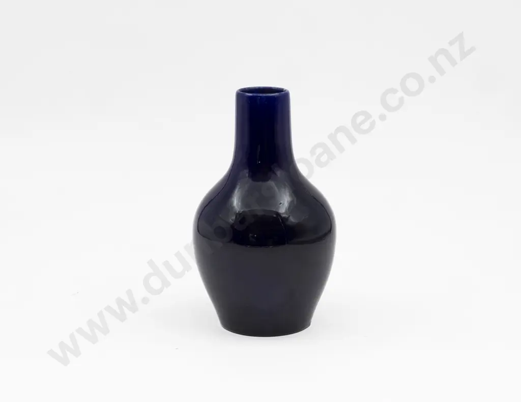 Pilkingtons Studio Pottery Plain Cobalt Blue Bottle Vase 19cm H Image 1++