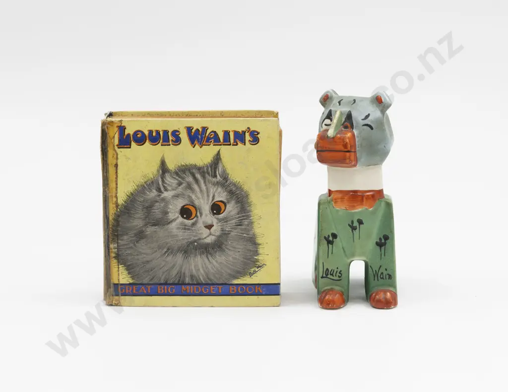 Louis Wain 'Haw Haw' Spill Vase Modelled as a Cat 13cm H Image 1++