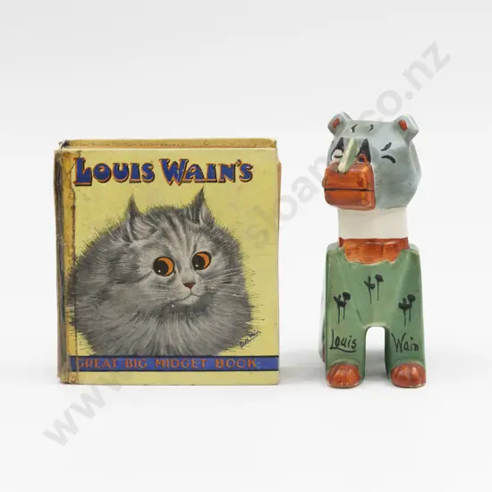 Louis Wain 'Haw Haw' Spill Vase Modelled as a Cat 13cm H