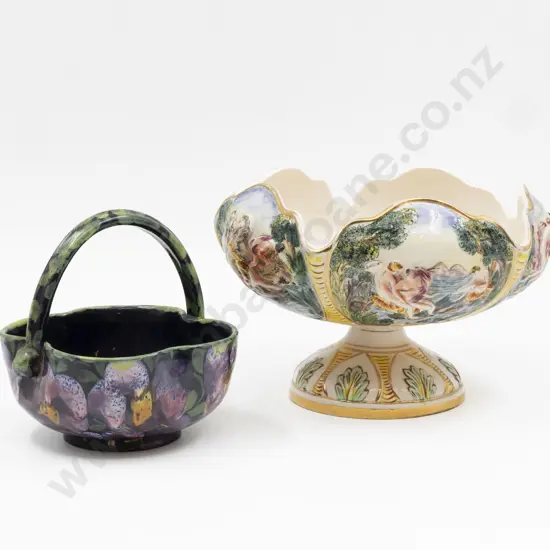 Italian Capodimonte Table Bowl & Other Posy Basket