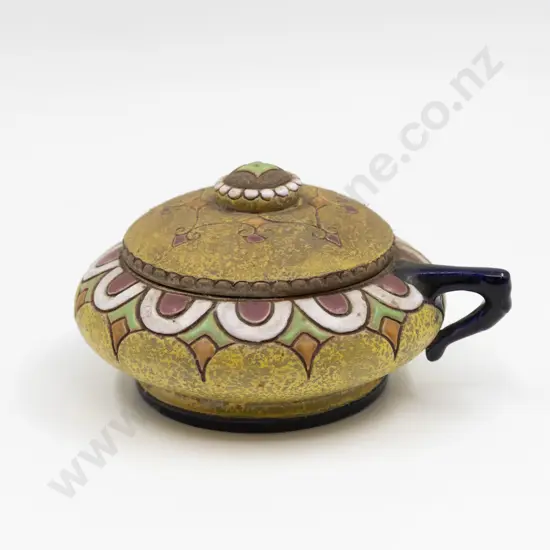 Amphora Squat Lidded Bowl 16cm Diameter